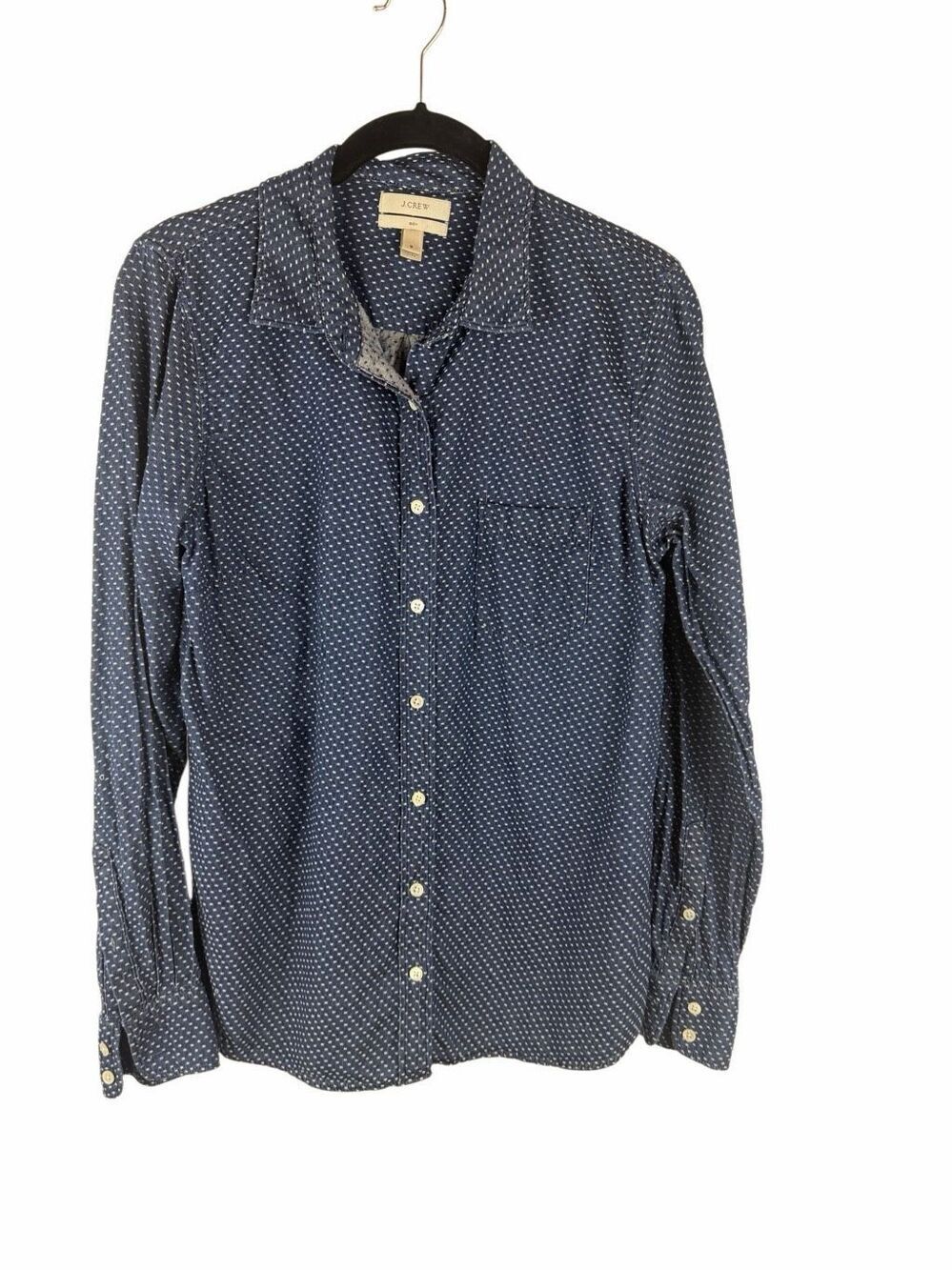 J. Crew chambray button up in Boy Style- Size 8